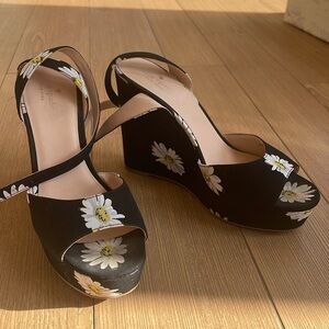 Kate spade ankle wrap platform sandal heels